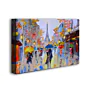 Paris in the Rain - Abstract Oil Painting