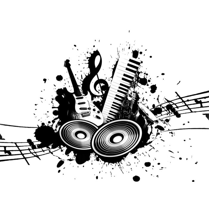 Cool Wacky Grunge Music Background - ID # 11016027