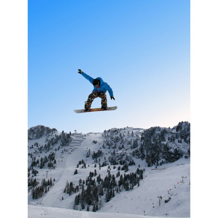 Snowboarder Performing Freestyle Element - ID # 11060254