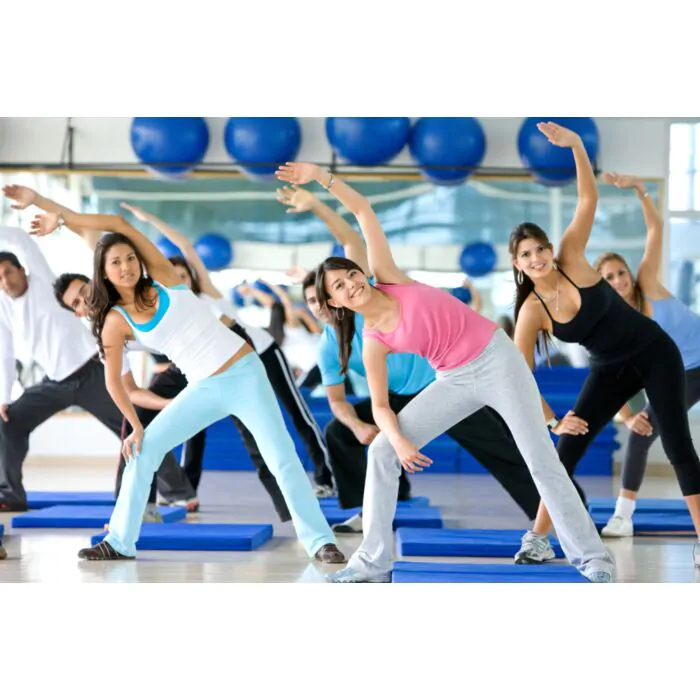 Group Of Gym People In An Aerobics Class - ID # 11360077