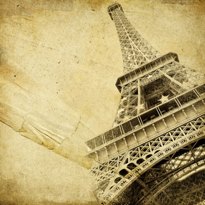 Vintage Paper With Eiffel Tower - ID # 11389266