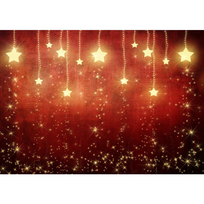 Stars On Red Background - ID # 17068656