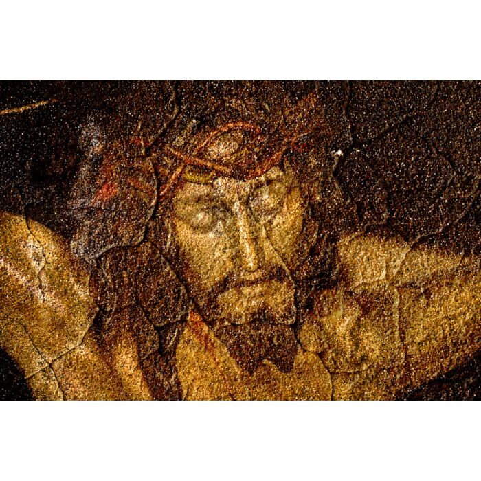 Figure Of Jesus Christ On Vintage Background - ID # 21361133