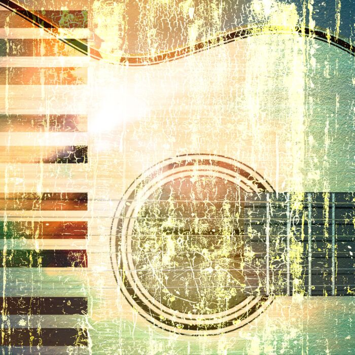 Abstract Jazz Rock Background Musical Instruments - ID # 22391997