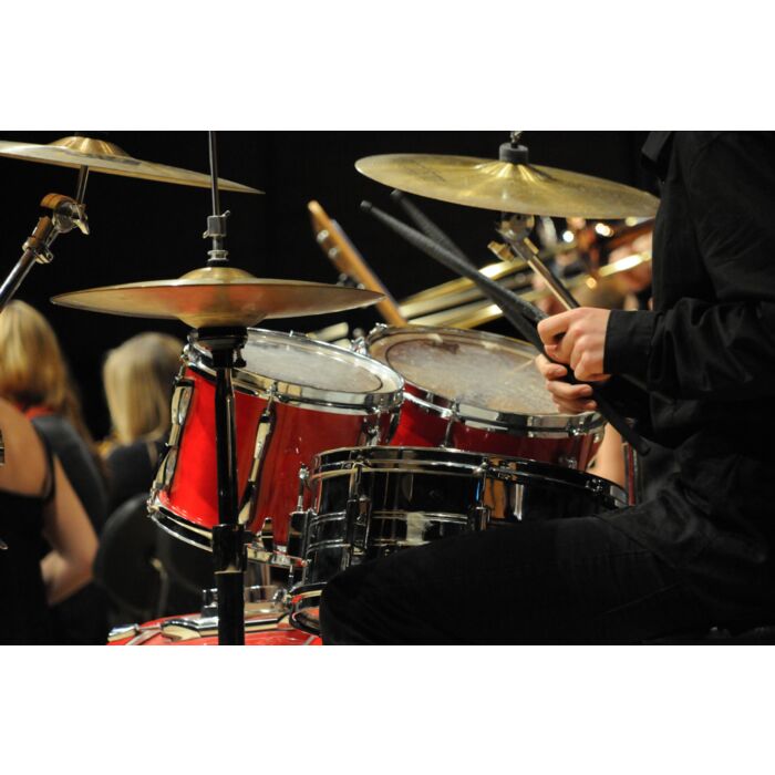 Orchestral Percussionist On A Drum Set - ID # 23813014