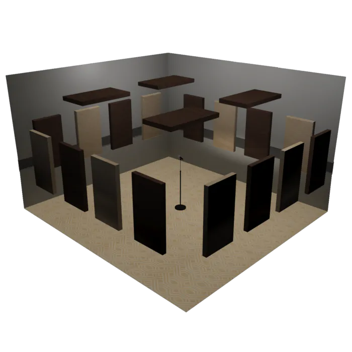 Studio Vocal Booth Room Package 3 (20 x 4'x2'x2" Panels) Studio Vocal Booth Room Package 3 (20 x 4'x2'x2" Panels)