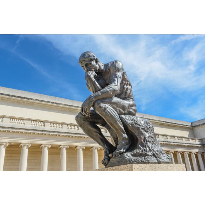 Rodin Thinker Statue - ID # 43627219