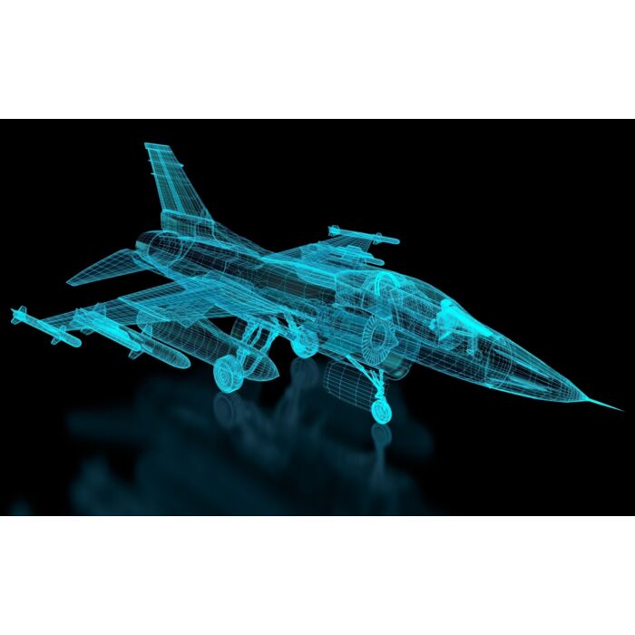 Jet Fighter Aircraft Mesh - ID # 47262725