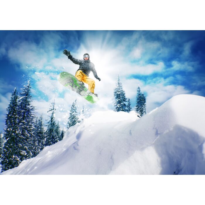 Snowboarder jump - ID # 181805570 Snowboarder jump - ID # 181805570