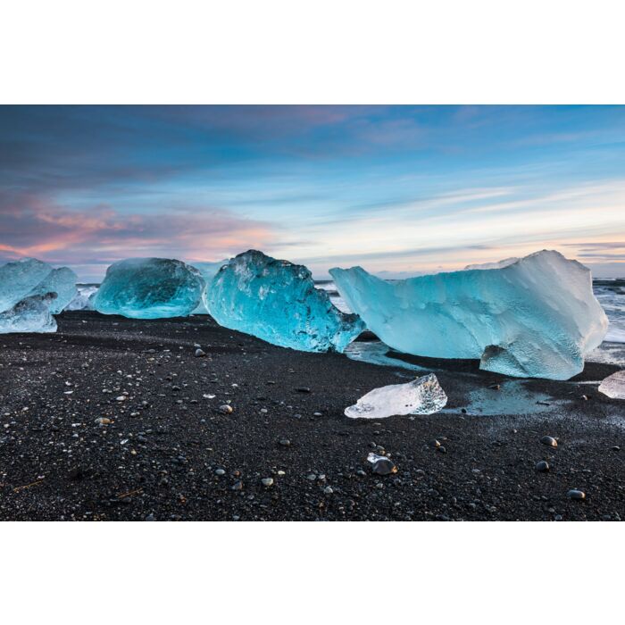 icebergs at crystal black beach in south Iceland - ID # 246146161 icebergs at crystal black beach in south Iceland - ID # 246146161