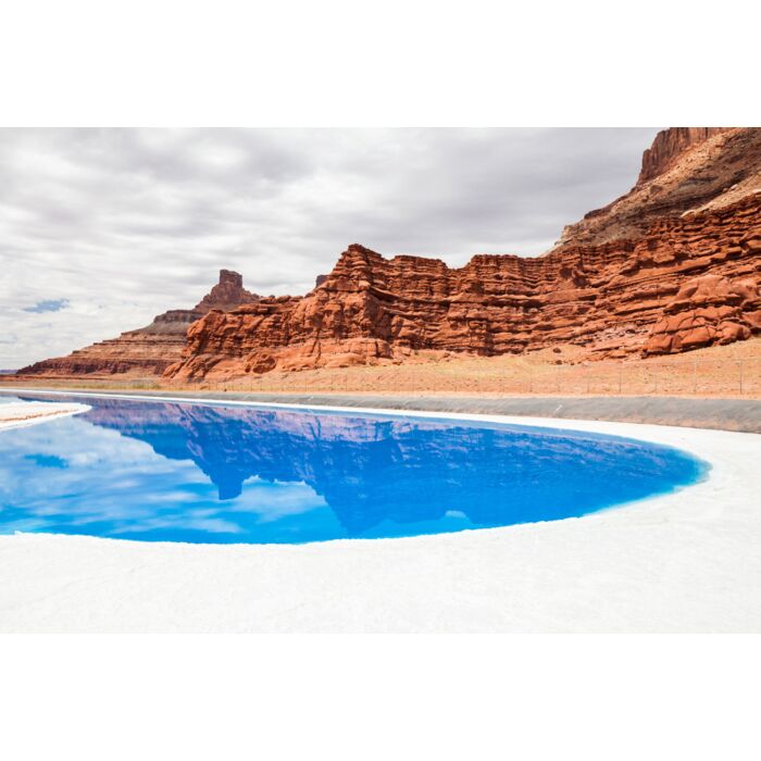 Potash pond on white rim trail in Canyonlands National Park - ID # 246343099 Potash pond on white rim trail in Canyonlands National Park - ID # 246343099