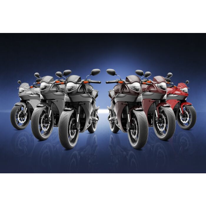 Motorcycle Motorbike Bike Riding Rider Contemporary 2 - ID # 249240574