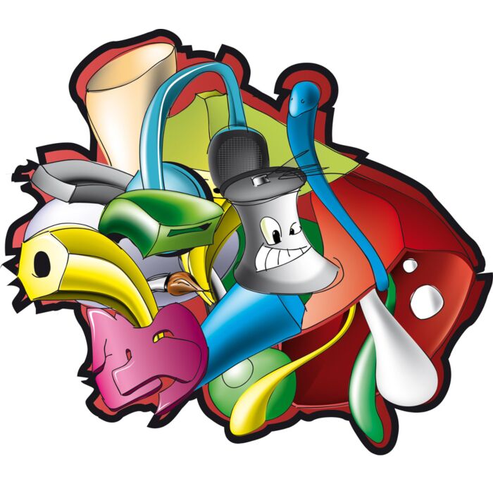 Cartoon Graffitti Vectors - ID # 25130146
