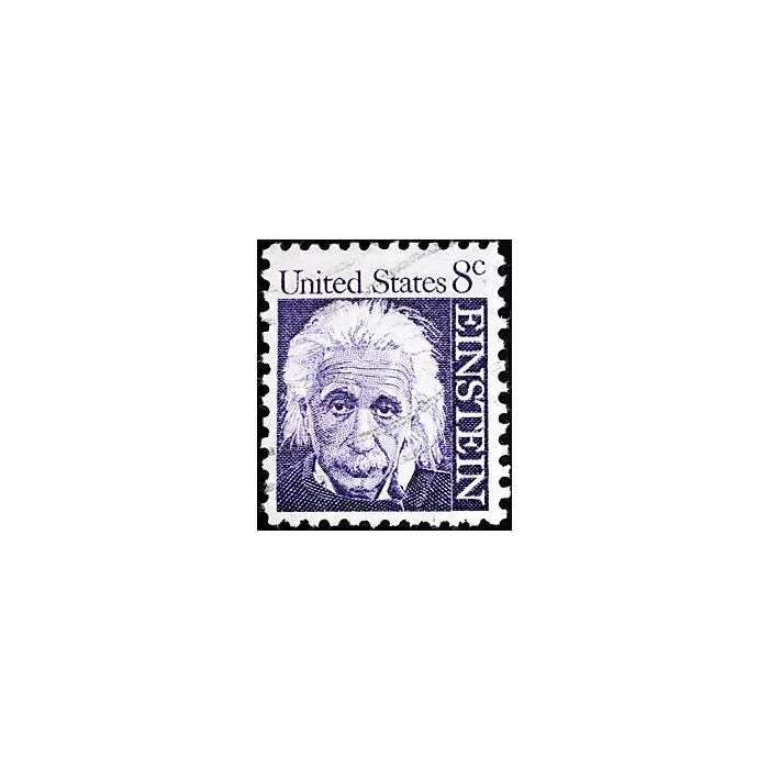 Albert Einstein Portrait On Us Postage Stamp - ID # 14249783