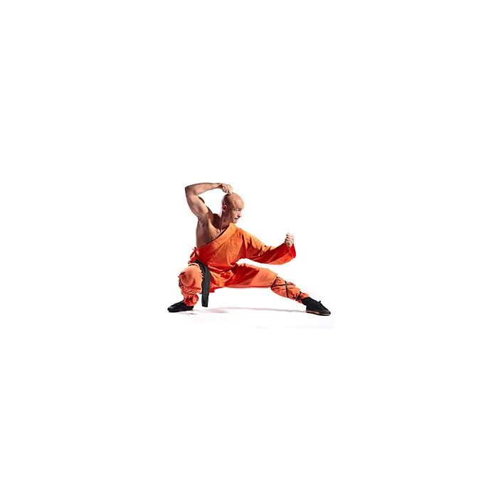 Shaolin Warriors Monk On White Background - ID # 18938459