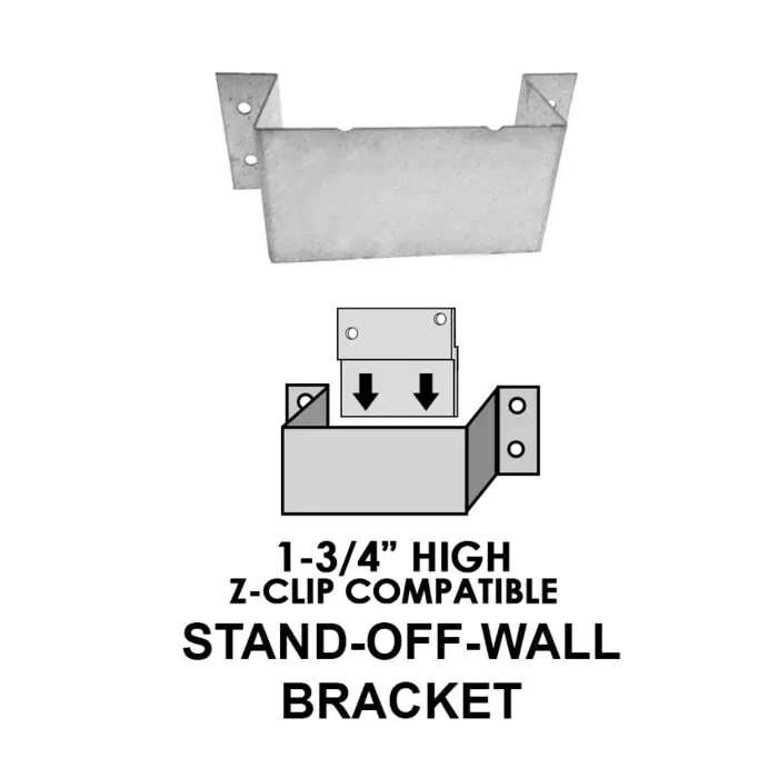 1-3/4" Stand-Off-Wall Bracket (2 minimum)