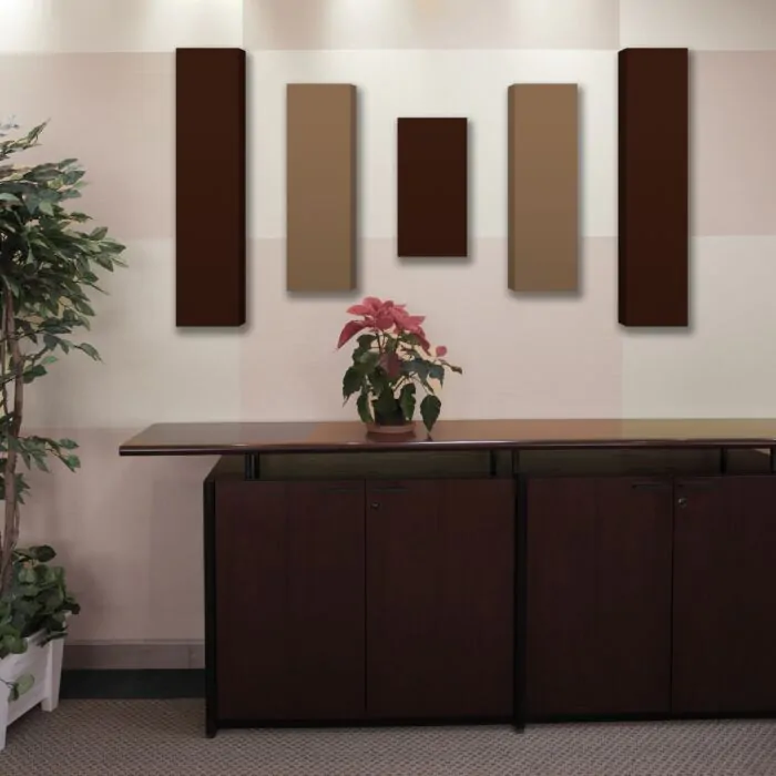 Acoustic Panels - 5 pc noise absorption sound panels. Style: DMD-SHORTWAVE - Covers 16 Sq. Feet. Acoustic Panels - 5 pc noise absorption sound panels. Style: DMD-SHORTWAVE - Covers 16 Sq. Feet.