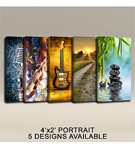 READY MADE 4'X2'X2" ACOUSTIC ART PANELS - PORTRAITS, IN 5 STYLES