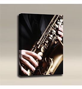 AcousticART Curated Music Collection #M3P2 Jazz Saxophone - Size: 36" L x 24" W x 2" - Portrait