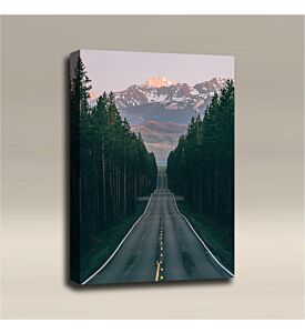 AcousticART Curated Nature Collection #N3P1 Road to Grand Tetons - Size: 36" L x 24" W x 2" - Portrait