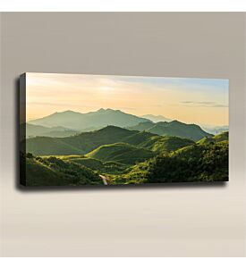 AcousticART Curated Nature Collection #N4L4 Thailand Mountain Range - Size: 48" W x 24" H x 2" - Landscape