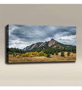 AcousticART Curated Nature Collection #N4L3 Flatiron Mountains - Size: 48" W x 24" H x 2" - Landscape