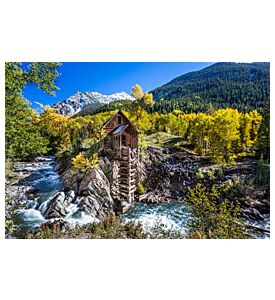 Abandon Crystal Mill in Marble Colorado in autumn - ID # 179944532