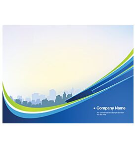 Blue Skyline Business Background - ID # 18901341