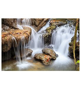 Huai Mae Khamin waterfall in deep forest Thailand - ID # 245923414