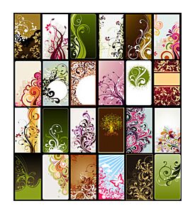 Sampler Of Floral Backgrounds - ID # 24641587