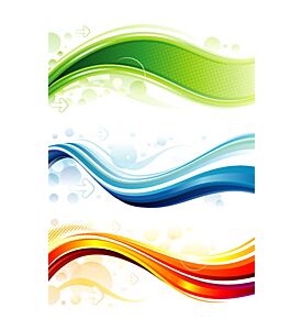 Primary Waves High Tech Swoosh Banner - ID # 24750816