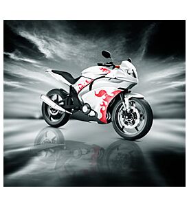 Motorcycle Motorbike Bike Riding Rider Contemporary 3 - ID # 247704835