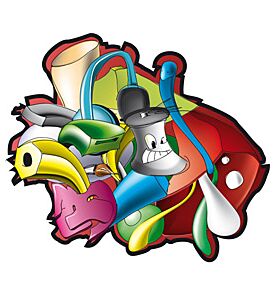 Cartoon Graffitti Vectors - ID # 25130146
