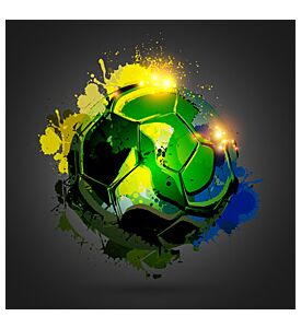 Soccer Ball Explosion Black - ID # 60286146