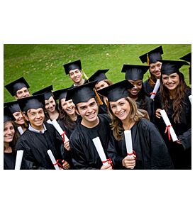 Group Of Graduation Students In The Park - ID # 10793684
