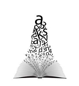 Book And Flying Words - ID # 16207251