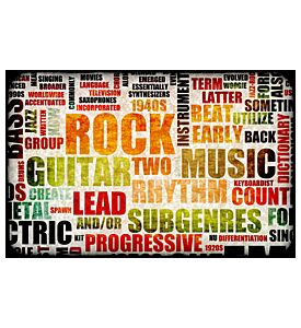 Rock Concert Event Poster Board As Background - ID # 17412110