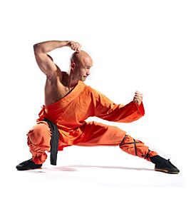 Shaolin Warriors Monk On White Background - ID # 18938459