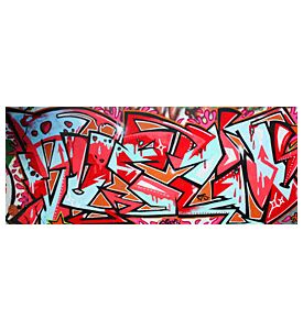 Colorful Graffiti Painted On A Wall 2 - ID # 19586494