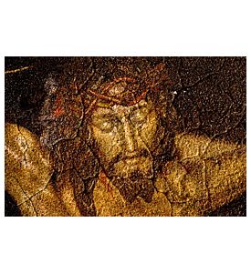 Figure Of Jesus Christ On Vintage Background - ID # 21361133