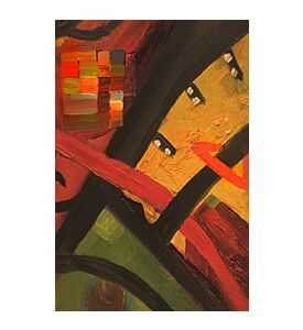 Large Scale Abstract Painting On Canvas - ID # 22546843