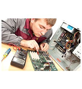 Computer Support Engineer - Isolated On White - ID # 24798433
