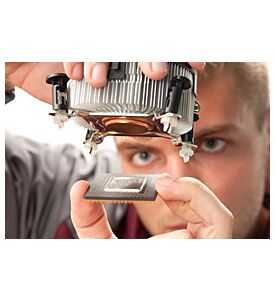 Computer Support Engineer Installing Processor - ID # 24798503
