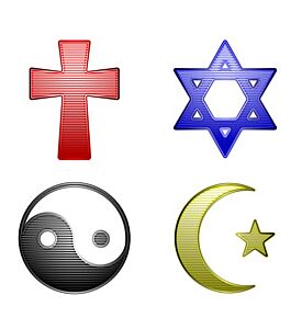 Coexistence - Religious Symbols In A Common Theme - ID # V-25927896-V