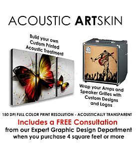 Acoustic ARTSKIN - Custom Printed Acoustic Fabric by the square foot.