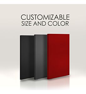 Acoustic Panel for Sound Absorption - customizable sizes from 12"x12" to 96"x48" and over 40 fabric colors.