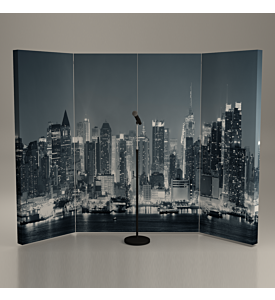 Acoustimac GO-Booth Graphic Printed Portable Vocal Booth System 6'x8'x2"