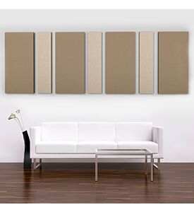 Sound Panels - 7 pc acoustic wall panels, Style: PINSTRIPE IN DMD - Covers 44 Sq. Feet.