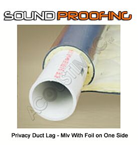 Soundproofing Duct Lag - Mlv With Foil on One Side 1/8" by the 135 sq foot Roll