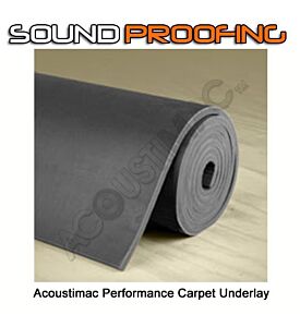 ACOUSTIMAC SOUNDPROOFING PERFORMANCE CARPET UNDERLAY: ROLL 4.5' X 20' 3/8"